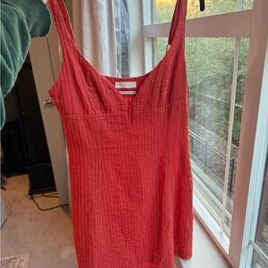 Red Sleeveless Women's Dress - Urban Outfitters